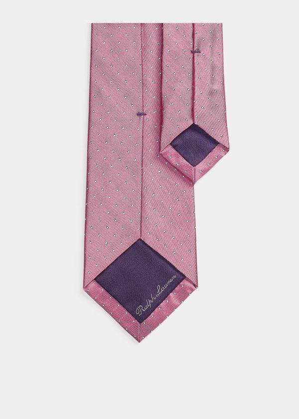 Men's Ralph Lauren Pin Dot Peau de Soie Ties | 781295FVZ